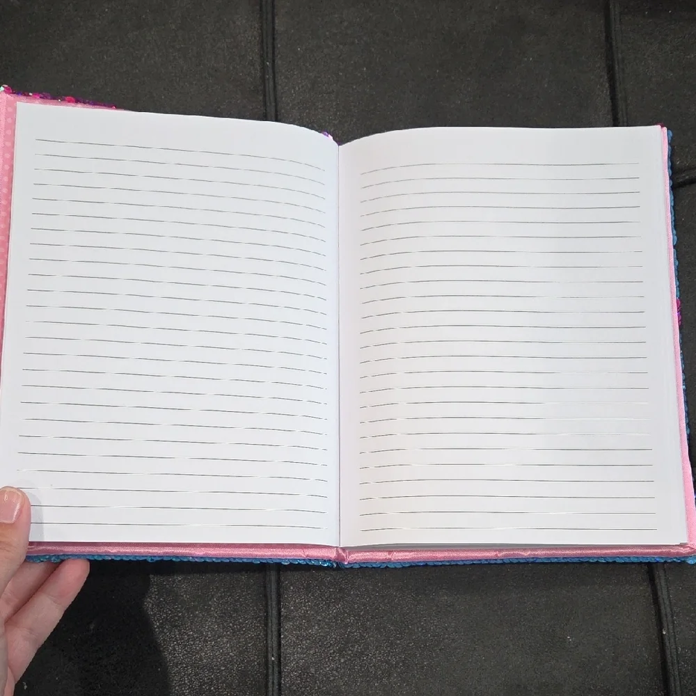 Purple & Blue Reversible Sequin Butterfly Journal